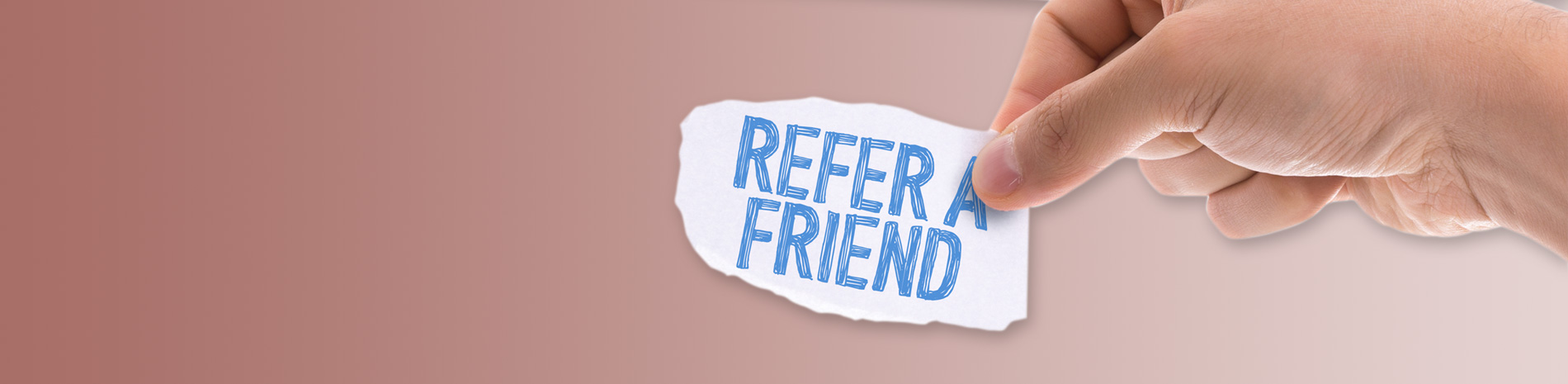 <span><strong>Refer friends.</strong></span> <span>Win free services.</span>